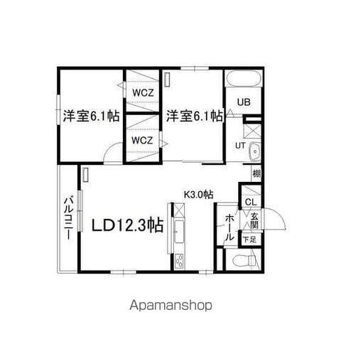 メゾン・イル・ノード平岸(2LDK/1階)の間取り写真
