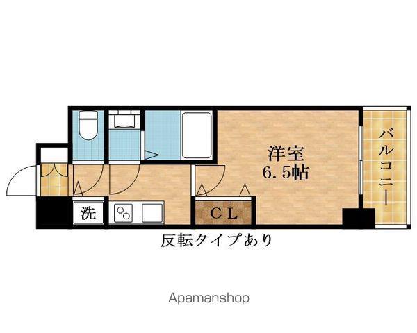 S-RESIDENCE都島ELEGANT(1K/6階)の間取り写真