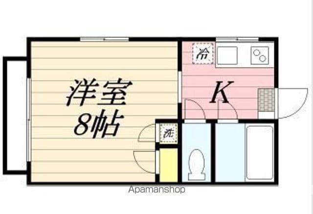 ピュア西新ABCD棟(1DK/1階)の間取り写真
