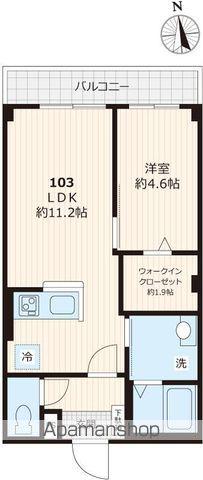 フォレスト ベベ(1LDK/1階)の間取り写真