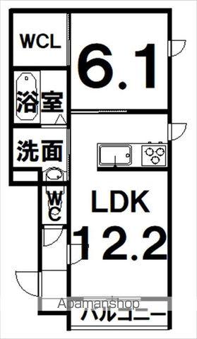 グラシアス帯広RT(1LDK/1階)の間取り写真