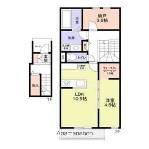 JUSTE PAIX SATO(1SLDK/1階)の間取り写真