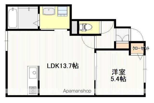 ARVA DUE(1LDK/1階)の間取り写真