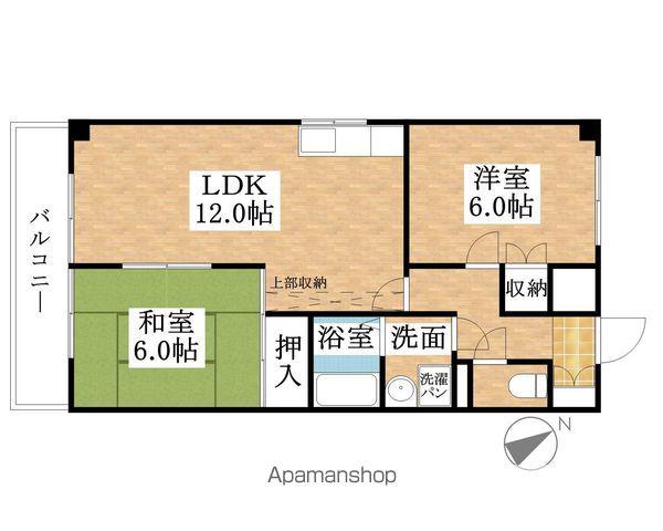 グランドール緑地公園(2LDK/1階)の間取り写真