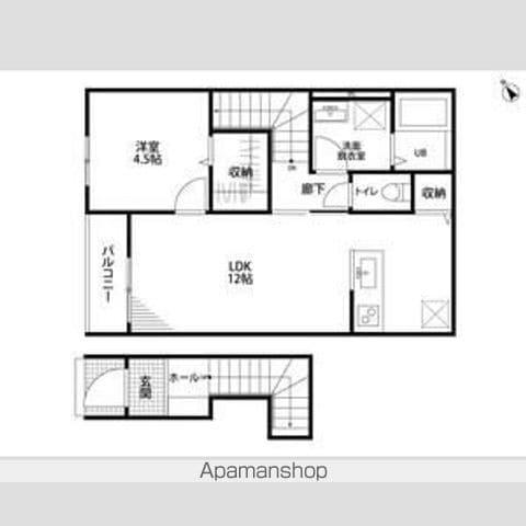 リーブルファイン則武Ⅱ(1LDK/2階)の間取り写真