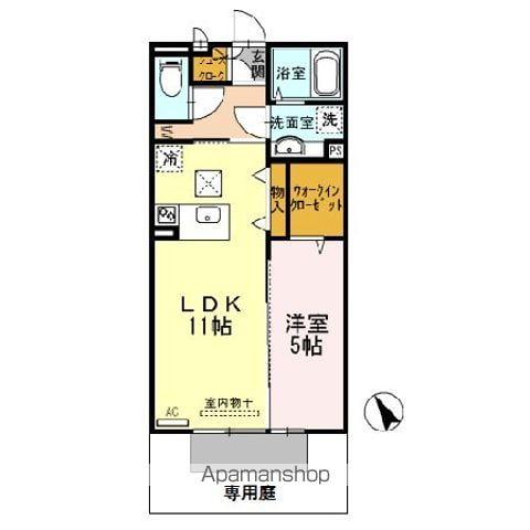 ソフィアルーチェ(1LDK/1階)の間取り写真