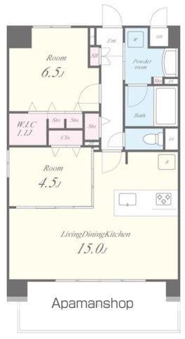 グランヴィラッセ北梅田(2LDK/7階)の間取り写真