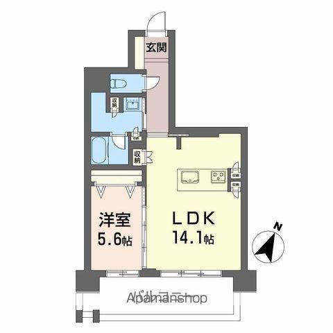 LASANTE 照葉オーシャンテラス(1LDK/2階)の間取り写真