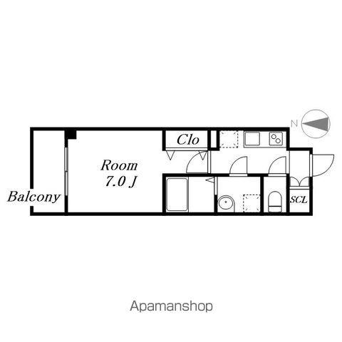 S-RESIDENCE名駅ノース Ⅱ(1K/6階)の間取り写真