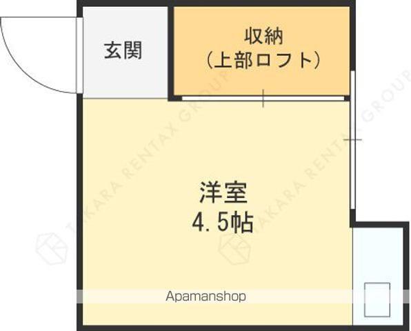 稲垣マンション(ワンルーム/2階)の間取り写真