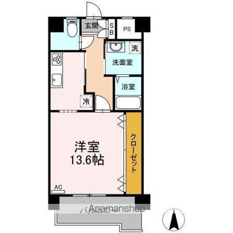 マンションベアーズクラブ(1K/3階)の間取り写真