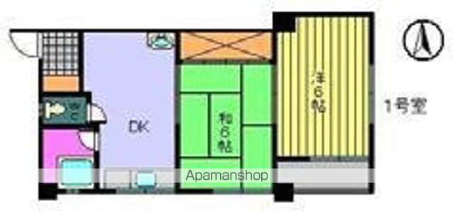 田中ビル(2DK/3階)の間取り写真