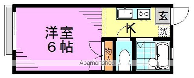 テラス高円寺(1K/2階)の間取り写真