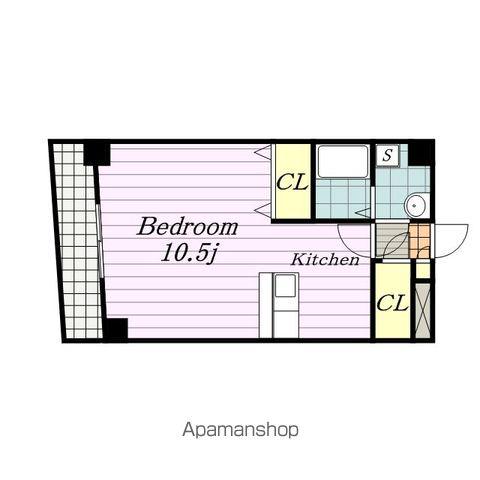 ソル・エスパシオ本千葉(1K/1階)の間取り写真