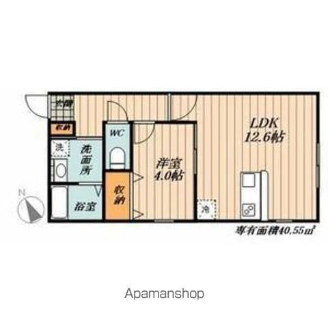 RESENCE KONAN(1LDK/1階)の間取り写真