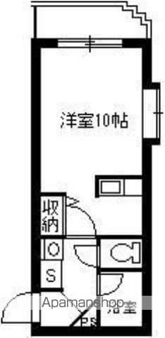 レインボー荒田Ⅱ(1K/1階)の間取り写真