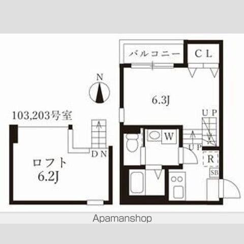 ハーモニーテラス愛知町Ⅲ(1K/1階)の間取り写真