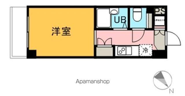 ルーブル早稲田(1K/6階)の間取り写真
