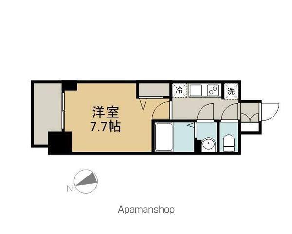 プレサンス東別院駅前Ⅱ(1K/13階)の間取り写真