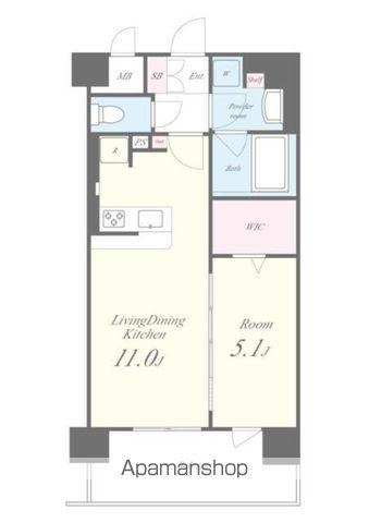 セイワパレス新大阪(1LDK/3階)の間取り写真