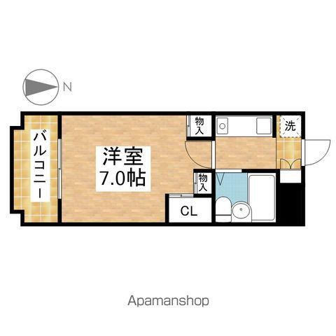 タマキビルPARTⅡ(1K/3階)の間取り写真