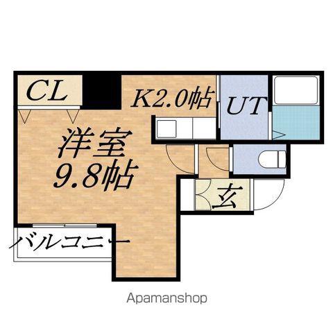 LOVAGE(1K/9階)の間取り写真