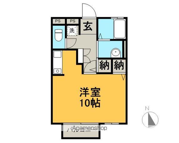 リヴィエールアリガ(ワンルーム/1階)の間取り写真