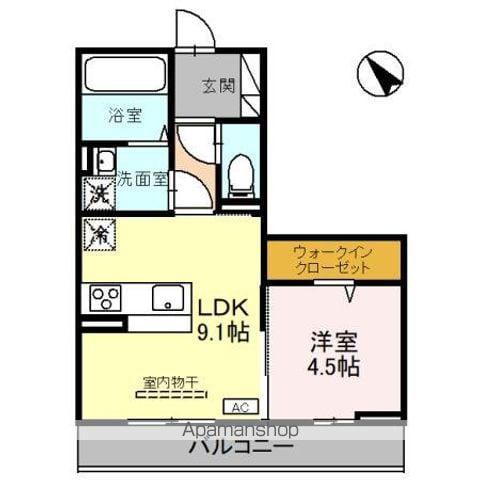 AOYAMA NEW PALACE(1LDK/3階)の間取り写真
