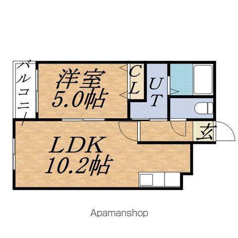 クラッセ円山イースト(1LDK/2階)の間取り写真