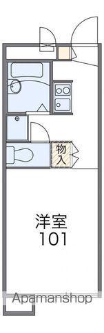 レオパレスさくら(1K/2階)の間取り写真