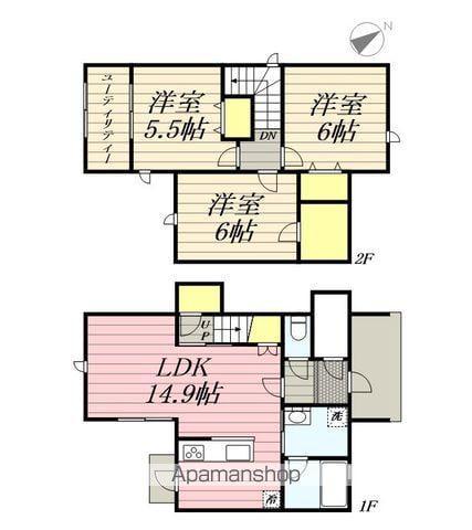 リバティベル舞松原(3SLDK)の間取り写真
