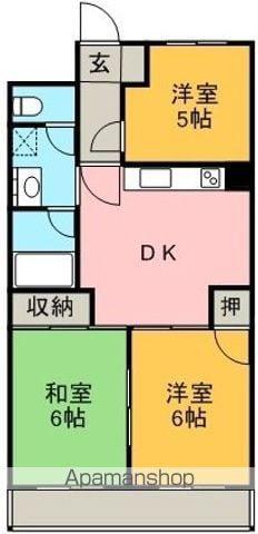 ハイツ生藤(3DK/1階)の間取り写真