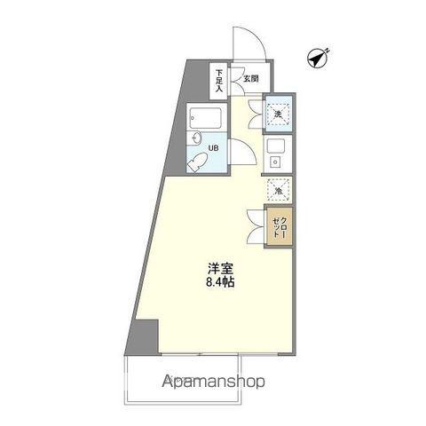 ドルチェ日暮里(ワンルーム/2階)の間取り写真