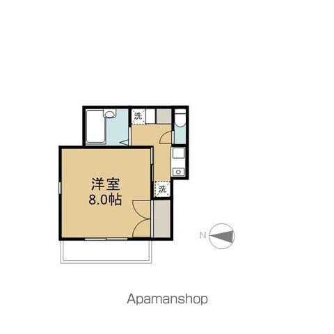 仙石ビル(1K/2階)の間取り写真