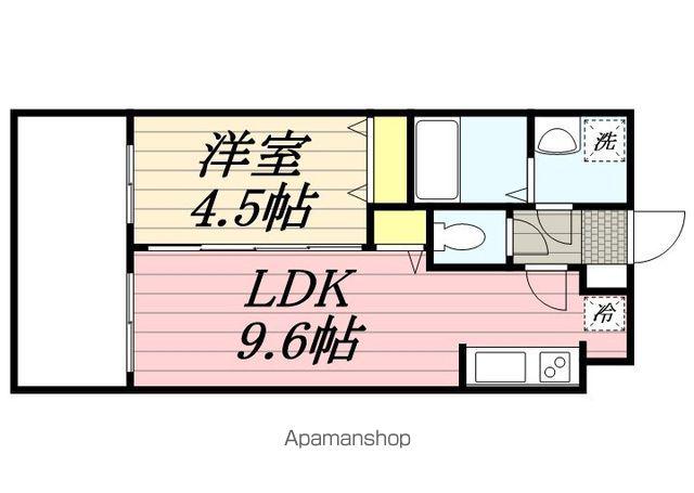 金太郎ヒルズ255(1LDK/7階)の間取り写真