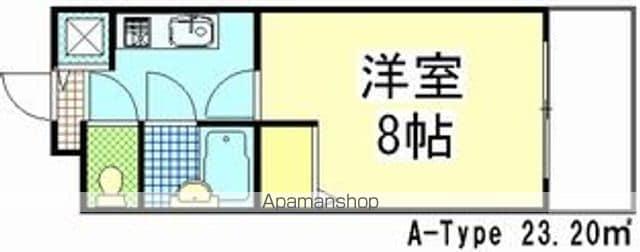 メゾン・ド・ロジェ(1K/2階)の間取り写真