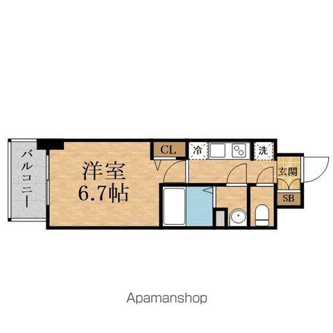 ARTIZA AWAJI(1K/5階)の間取り写真