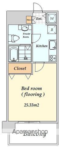 メゾン・ド・ヴィレ渋谷(1K/3階)の間取り写真