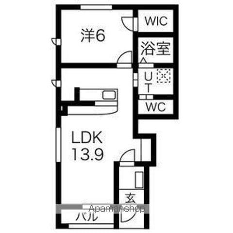 サンモール セリダ(1LDK/1階)の間取り写真
