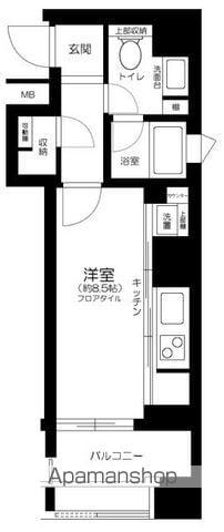 グランプレオ武蔵野(ワンルーム/4階)の間取り写真