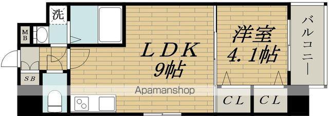 スプランディッドⅠ(1LDK/5階)の間取り写真