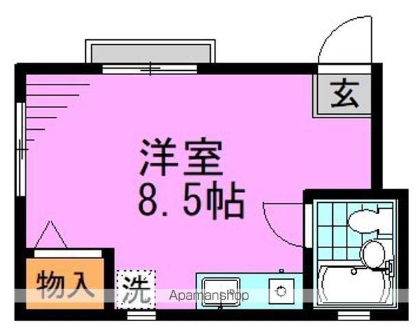 パークサイドヨシザワ(ワンルーム/1階)の間取り写真