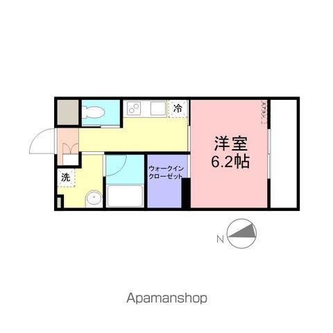 グランテラス(1K/2階)の間取り写真