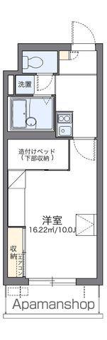 レオパレスパルコートD(1K/4階)の間取り写真