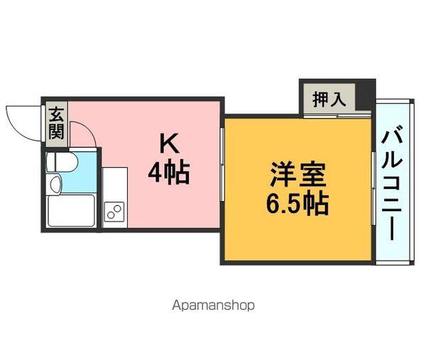 ハイツ紫苑(1K/2階)の間取り写真