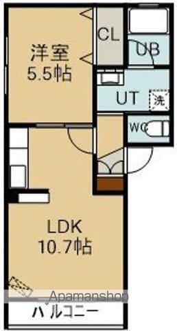 CASA DE HARU(1LDK/1階)の間取り写真