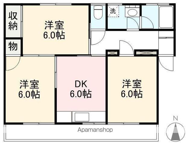 太田マンション(3DK/2階)の間取り写真