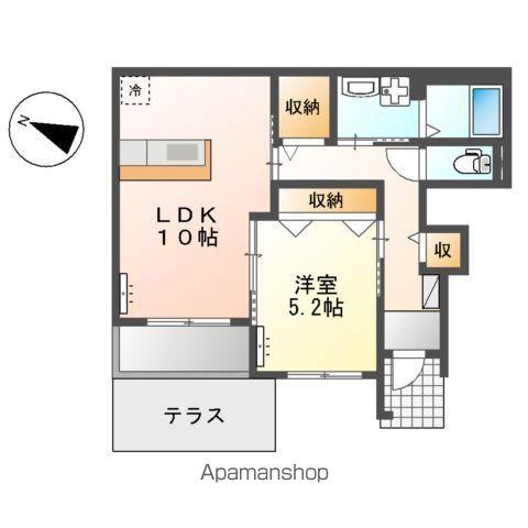 リバティハイツ(1LDK/1階)の間取り写真
