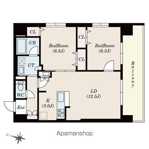 COH RESIDENCE 札幌(2LDK/4階)の間取り写真
