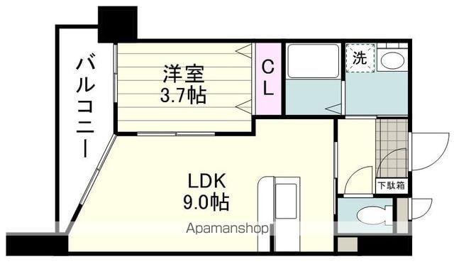 アメニティ春日(1LDK/5階)の間取り写真